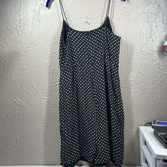 J Crew Blouson Dress Polka Dot Spaghetti Strap Sheath Party Cocktail Sz S Approx - Picture 2 of 6